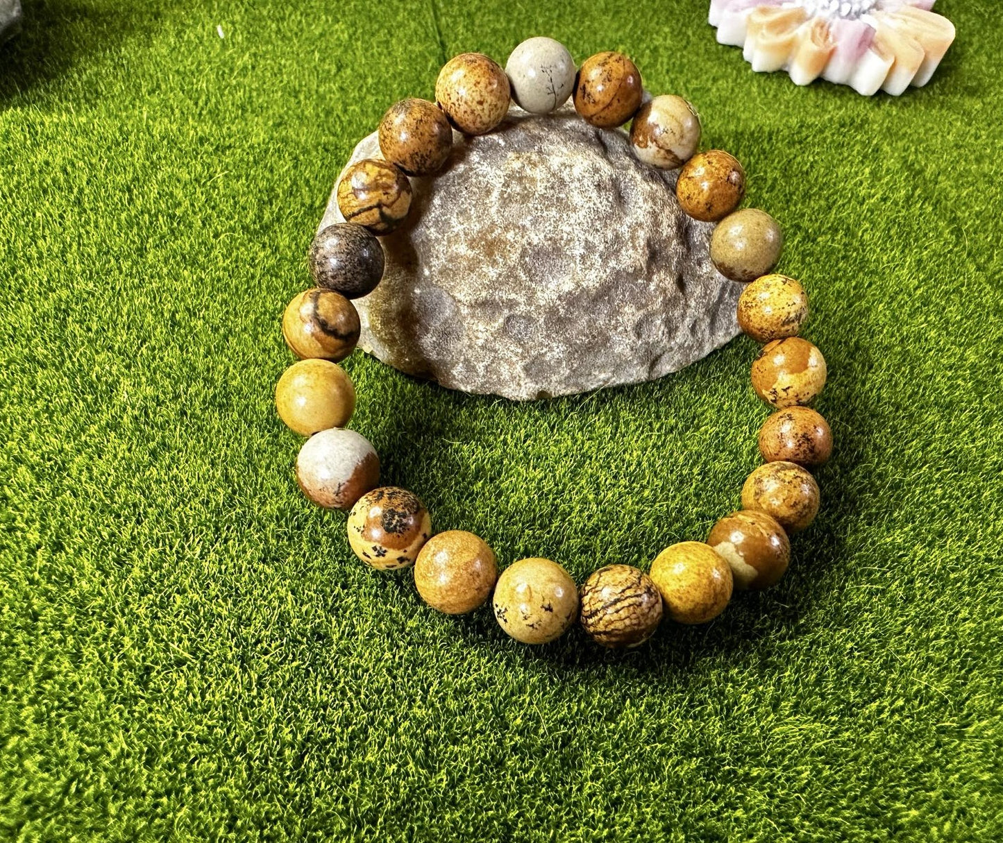 Bracelet Jaspe paysage marron