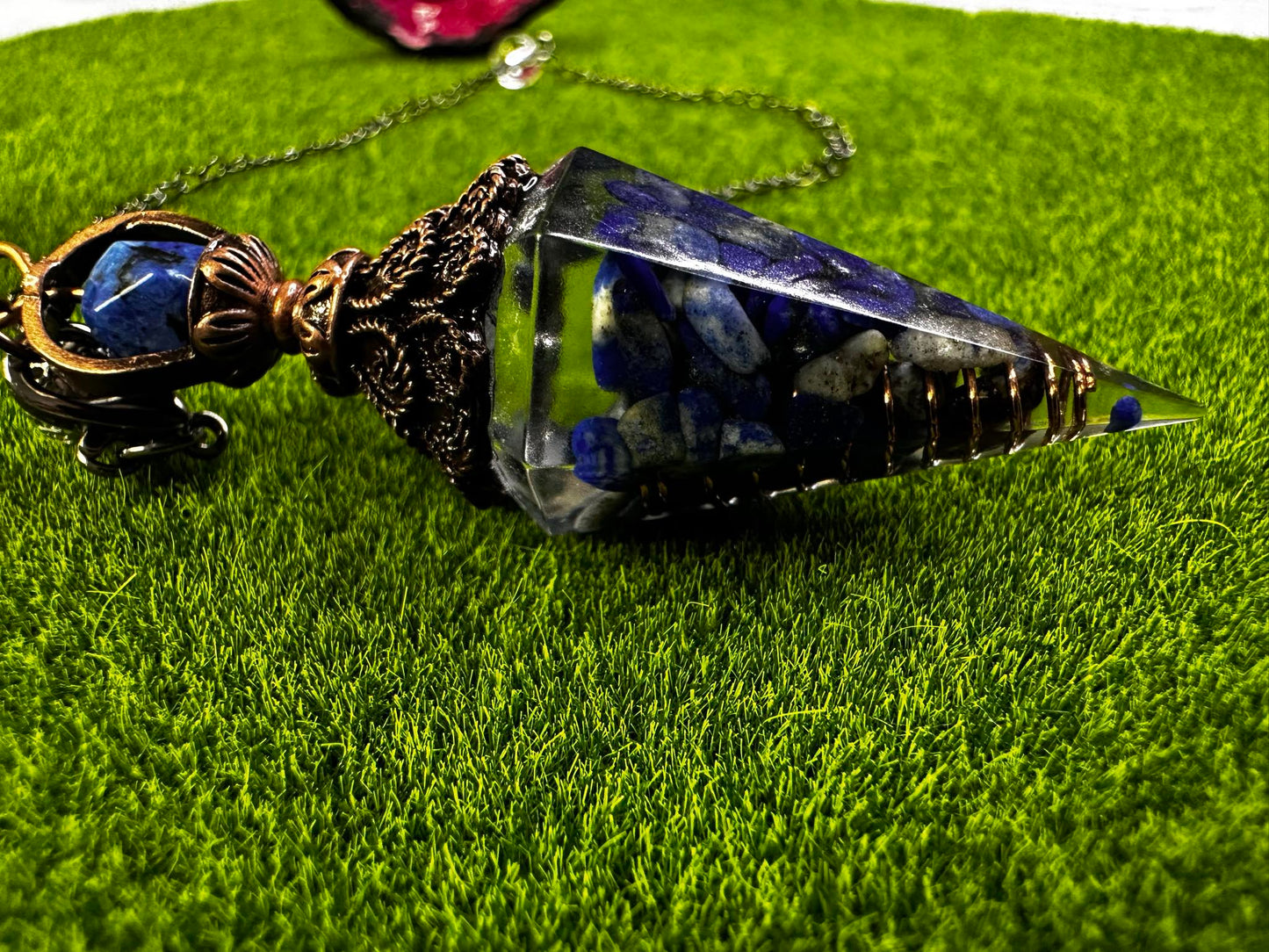 Pendule Orgonite Lapis Lazuli
