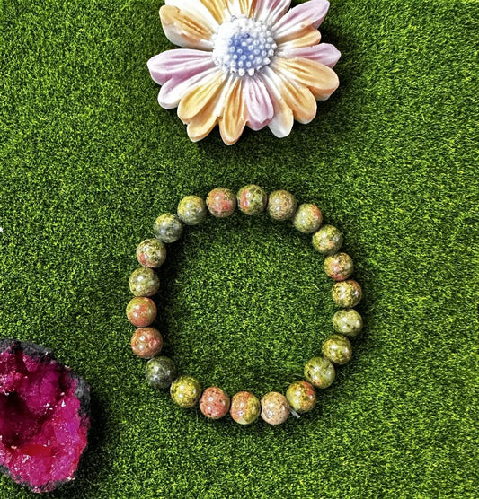 Bracelet en Unakite