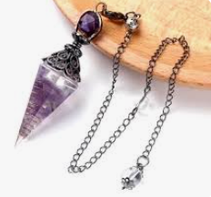 Pendule orgonite éclats d'Améthyste