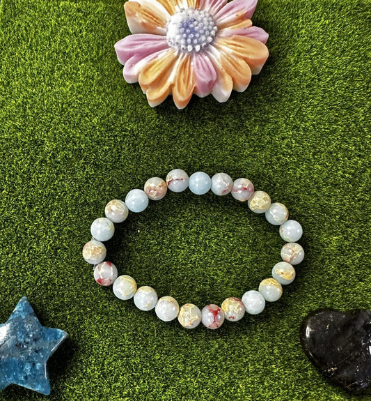 Bracelet Jaspe impérial bleu