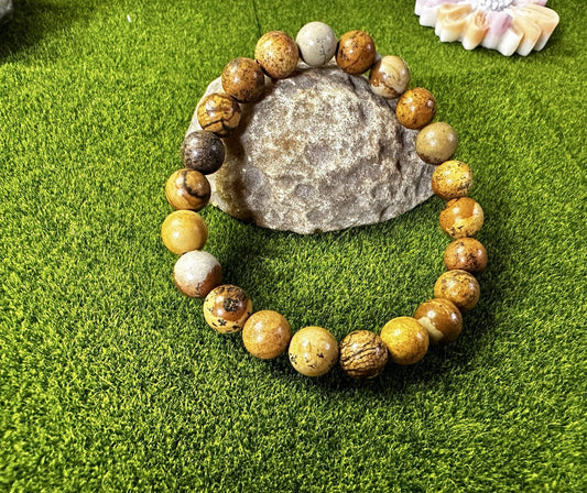 Bracelet Jaspe paysage marron