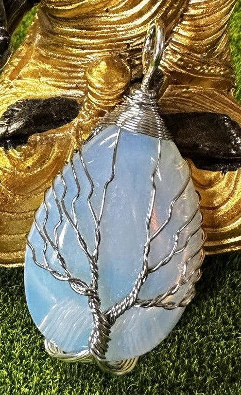 Pendentif arbre de vie Opaline