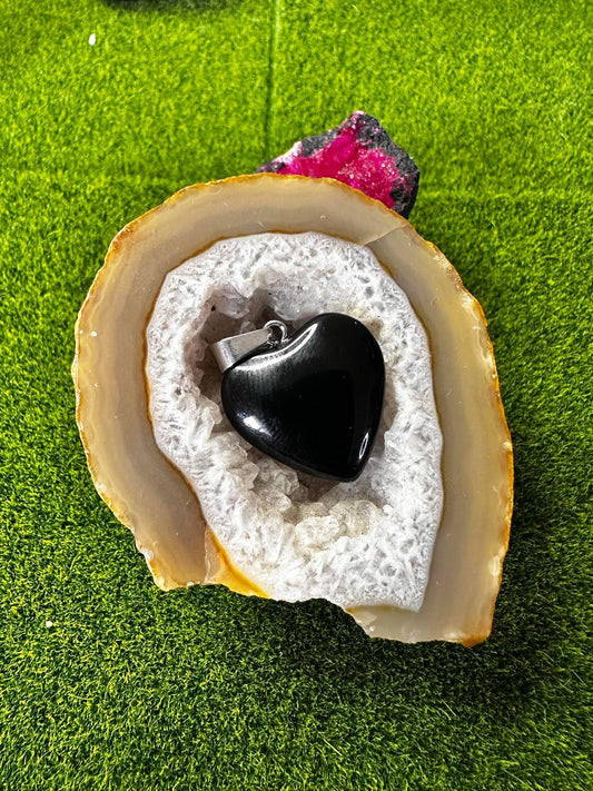 Pendentif coeur Onyx noir